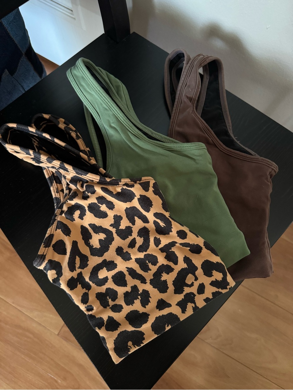 Vitality Leopard Print, Olive & Brown Women's Sports Bras - Pack